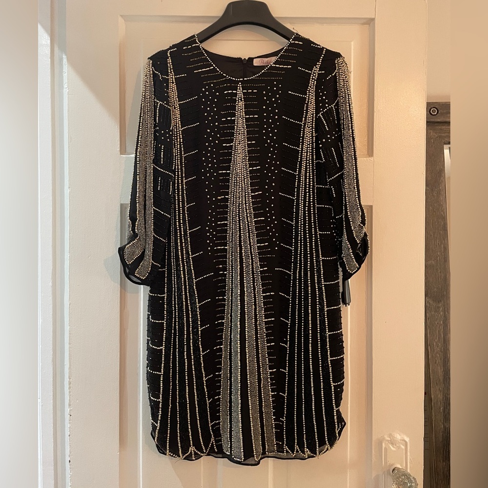 Parker New York Michelle Dress Small 4 Black